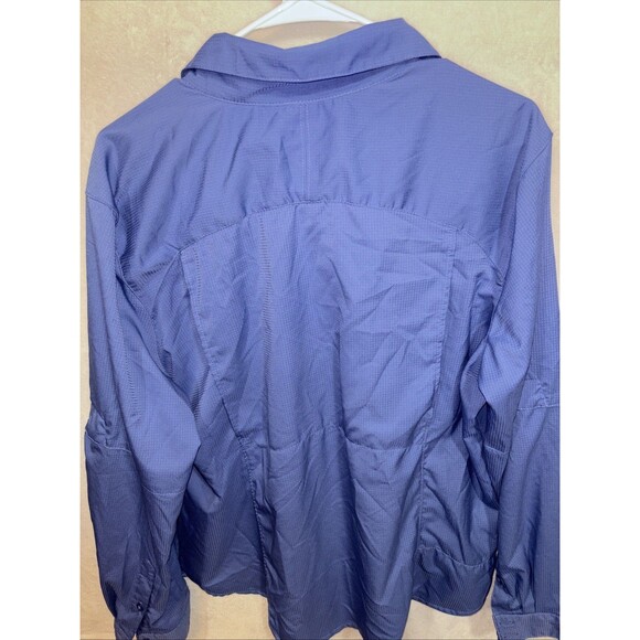 Columbia Shirt Mens XXL Button Up Navy Blue & Maroon Omni Shade Vented Lot Of 2 - Picture 3 of 12